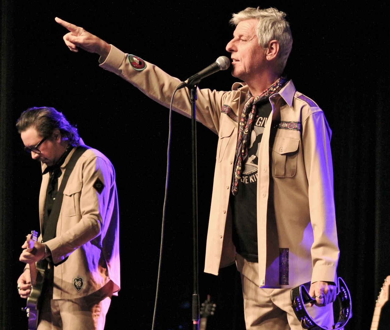 Gabriel Sullivan and Robbie Grey performing in Smithfield, NC on 9/29/23