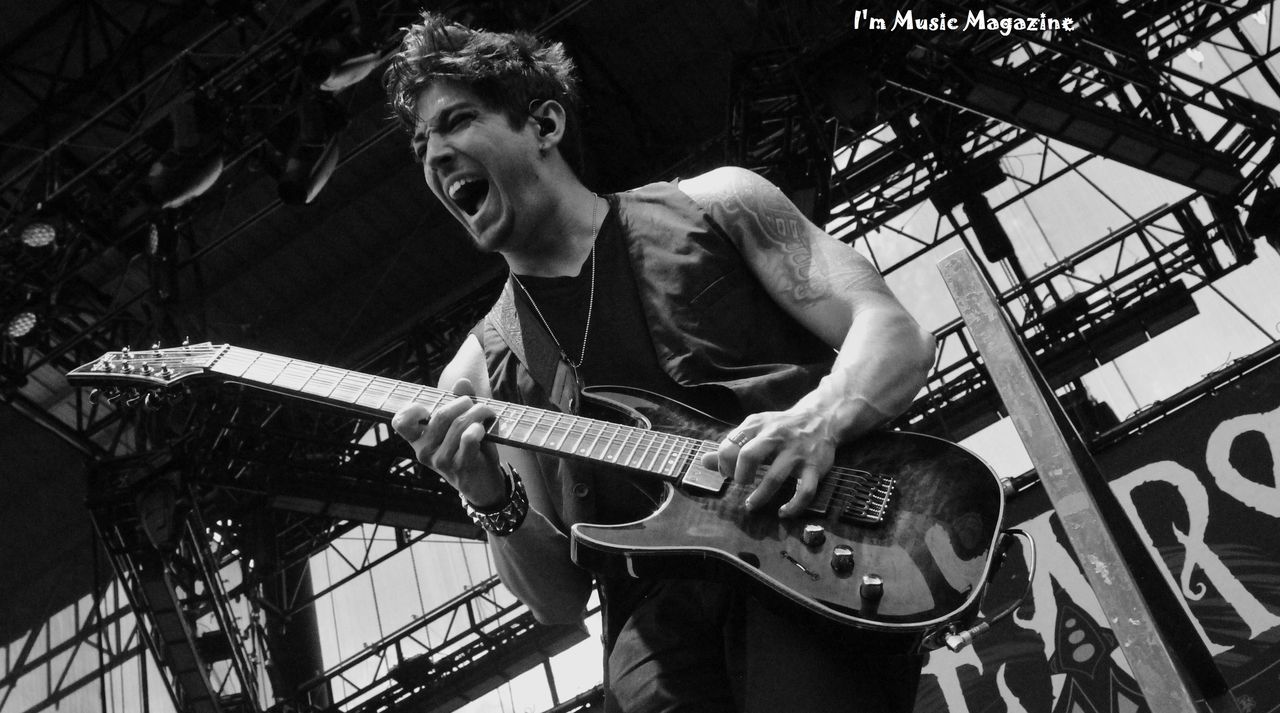 Austin and New Years Day rockin' the Red Hat Amphitheater in Raleigh, NC (7/17/19)