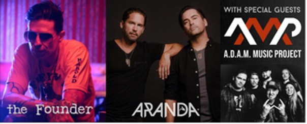 Tour Announcement: Former Frontman of Hinder and His New Music Project The Founder, Rock Duo Aranda & More in Summer 2025 Tour