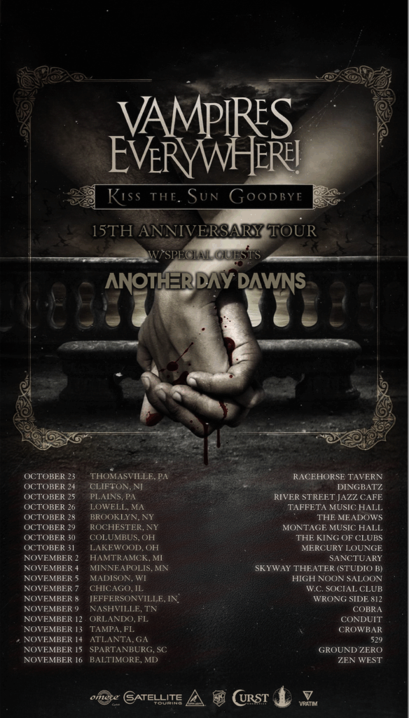 Vampires Everywhere! Embark On Their Kiss The Sun Goodbye 15th Anniversary Tour